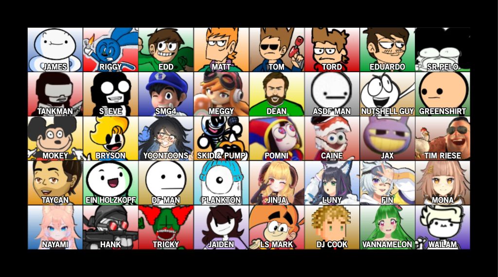 Youtube character models