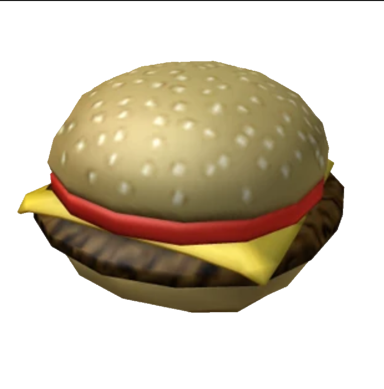 the Cheezburger gear from Roblox