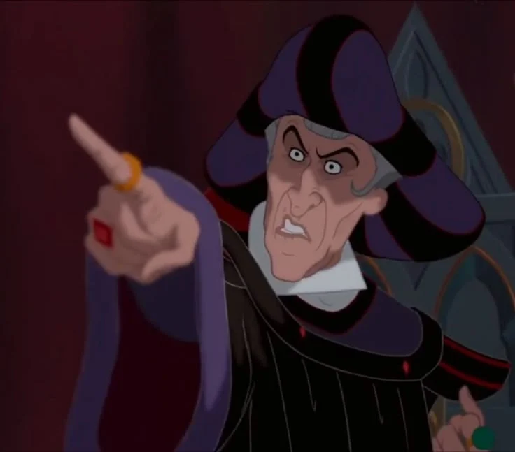 Claude Frollo -Fernando Quezada Escandón (Q.E.P.D.)-The Hunchback of Notre Dame-El Jorobado de notredame-La pelicula Animada-Animado-Animated (Latin Americ-American Spanish Dub-Español latino)