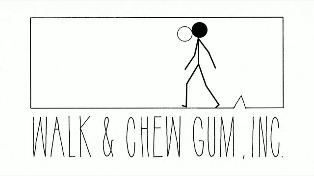 Literally the Walk & Chew Gum, Inc. Logo
