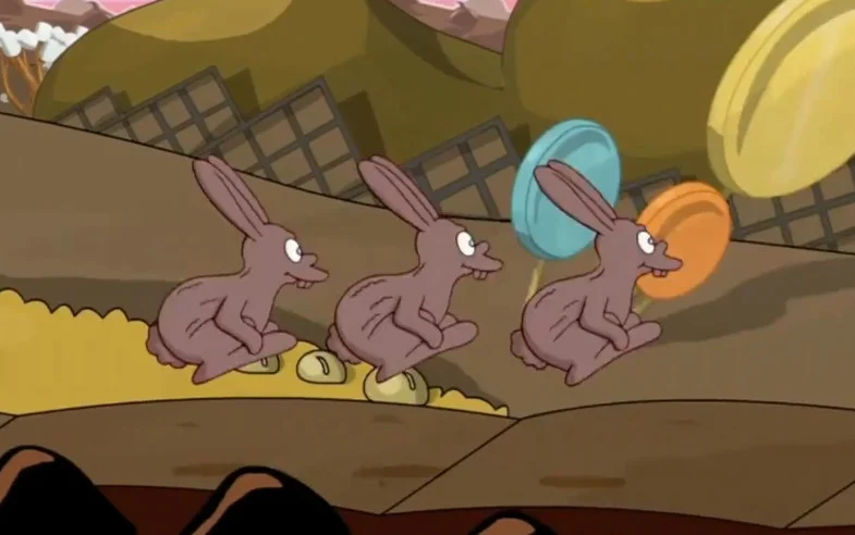 Lapins en chocolat (Fr, Roger Carel)
