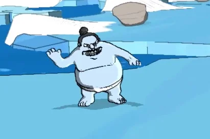 Vendeur de BD sumo glace (Fr, Pierre-François Pistorio)