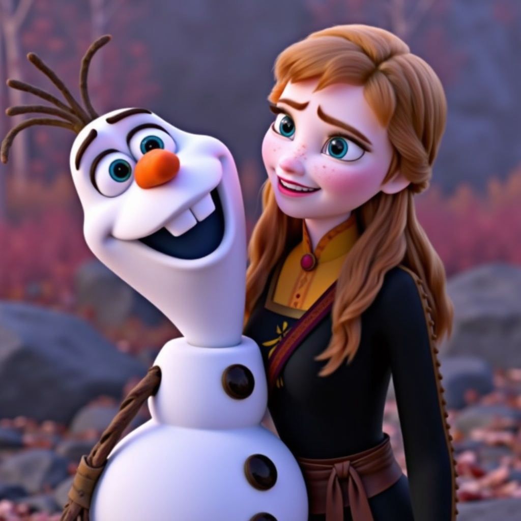 Anna Frozen 2 Black Dress 