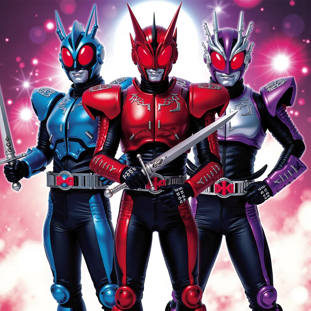 Kamen Rider Tycoon Bujin Sword, Kamen Rider Evol and Kamen Rider Jack Revice for the song “Hallucinations” by Kordhell