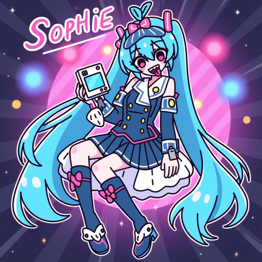 hatsune miku with trans music maker SOPHIE XEON