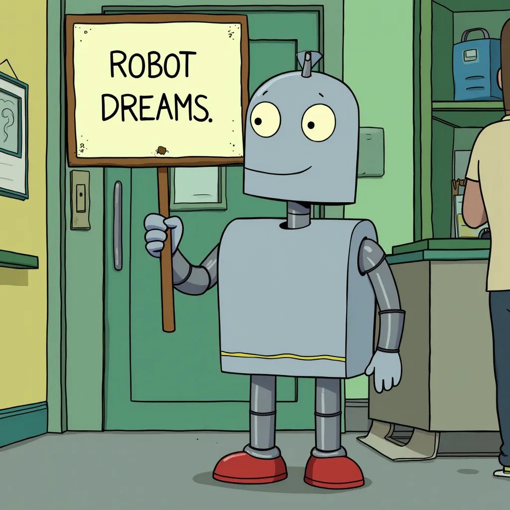 Robot Dreams Art style