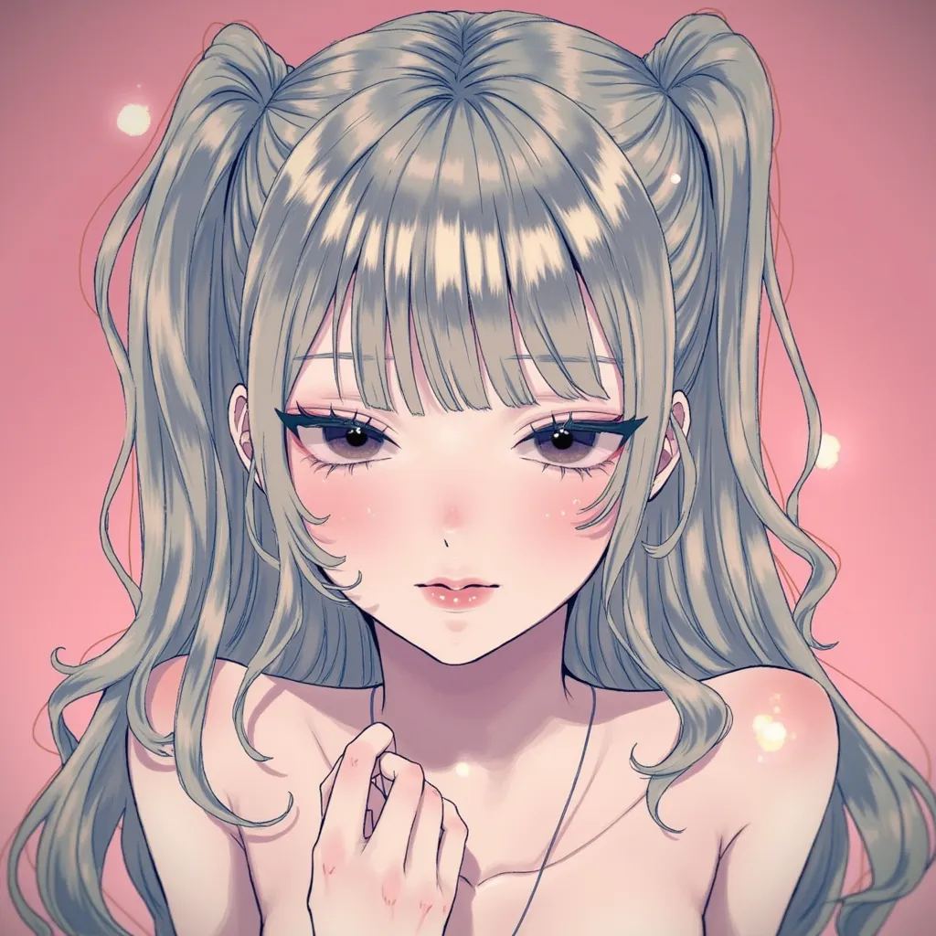 A beautiful anime woman