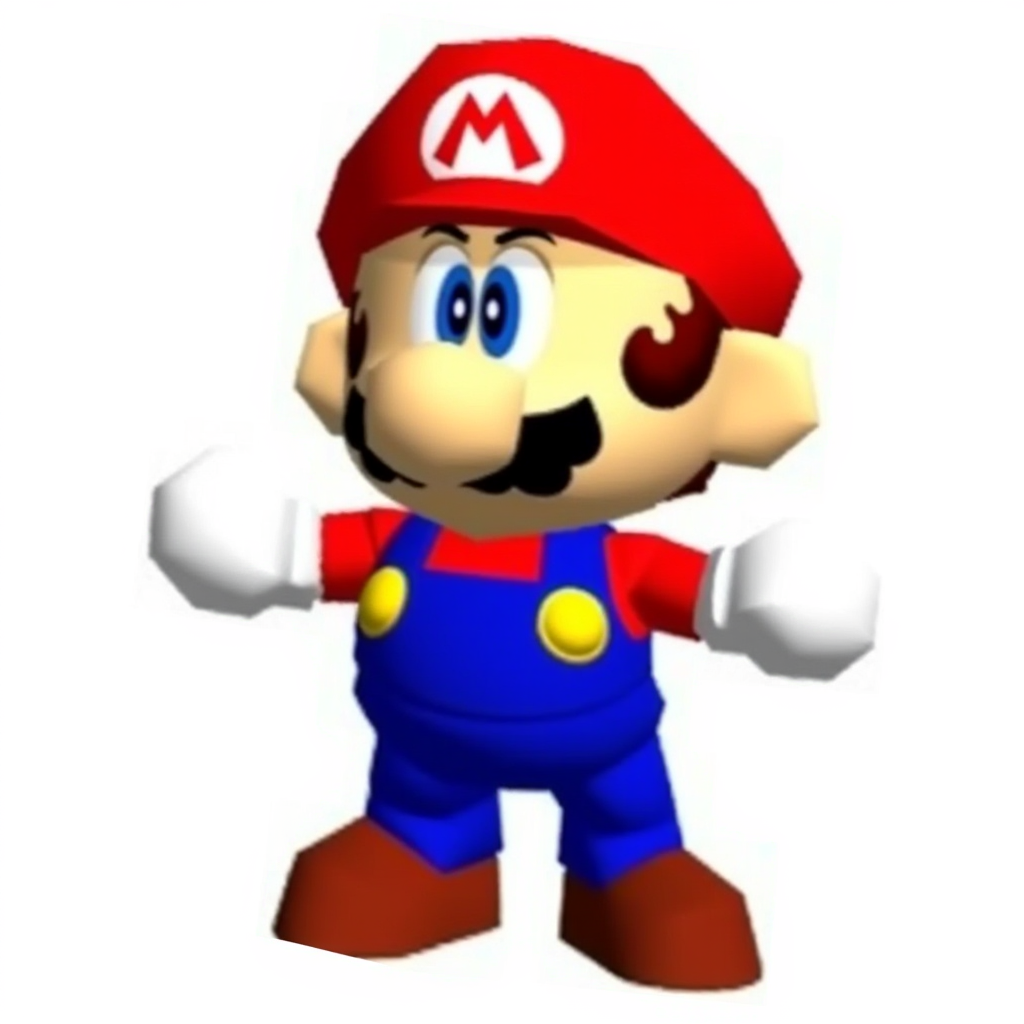 Funny Mario image: A cartoon-style depiction of Mario. He has a large nose, bushy mustache, and is wearing a red cap with the "M" logo, blue overalls, and brown shoes. His expression is serious, and his gloved hands are raised as if ready for action. The background is plain white, emphasizing the character's bold colors.  Mario says with a speech bubble: "April 21 was something I planned for but I didn't know what for"