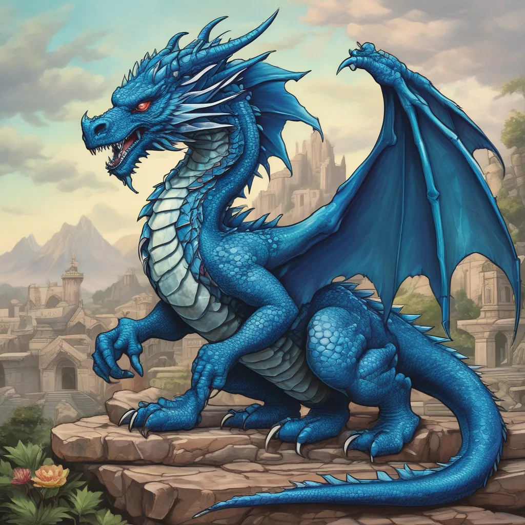 Jasper the blue dragon