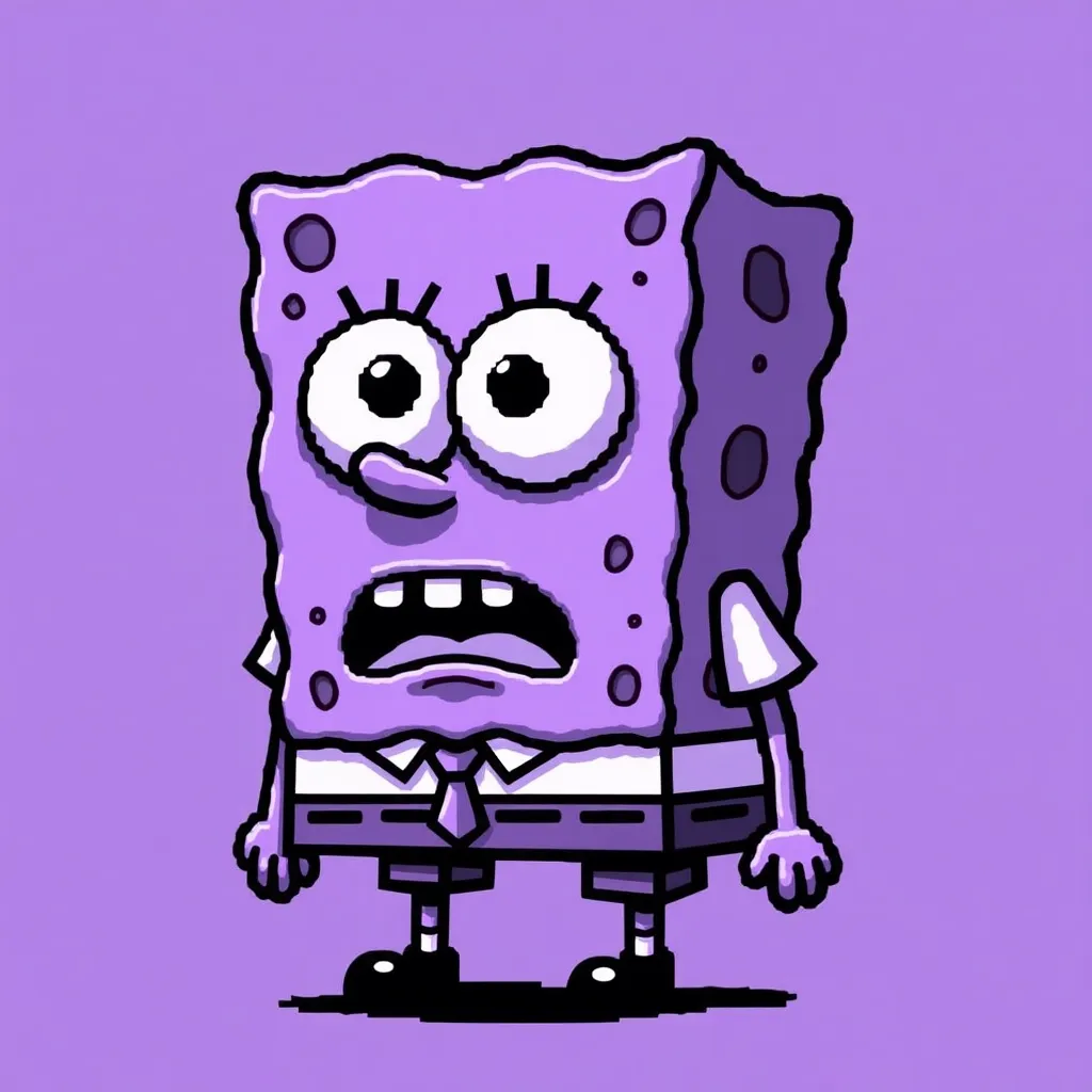 Shocking Purple Spongebob
