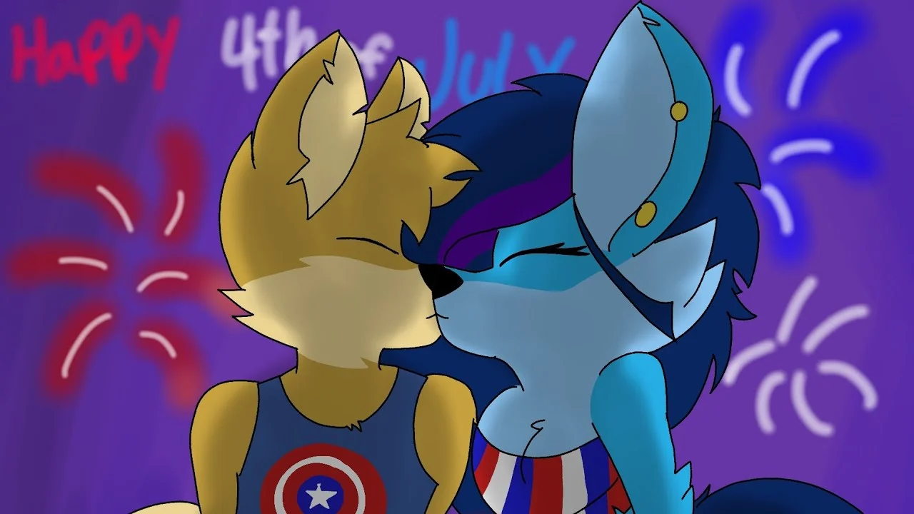 Literally a couple kissing