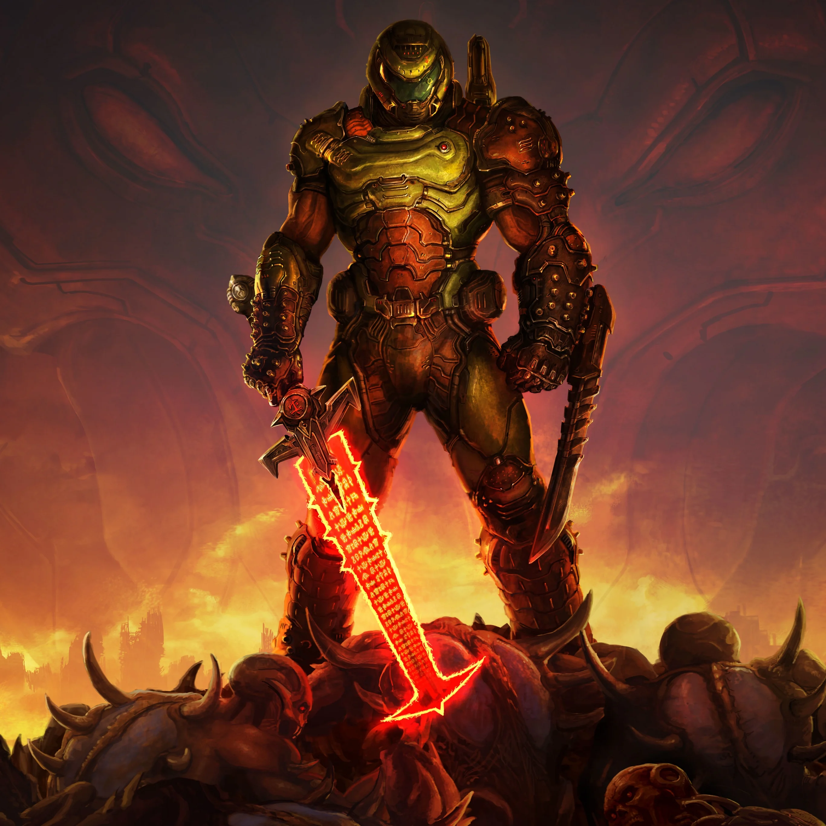 Doom Slayer-ish Drum Kit