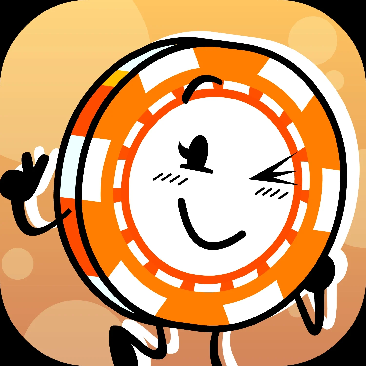 Double down: Poker chip 