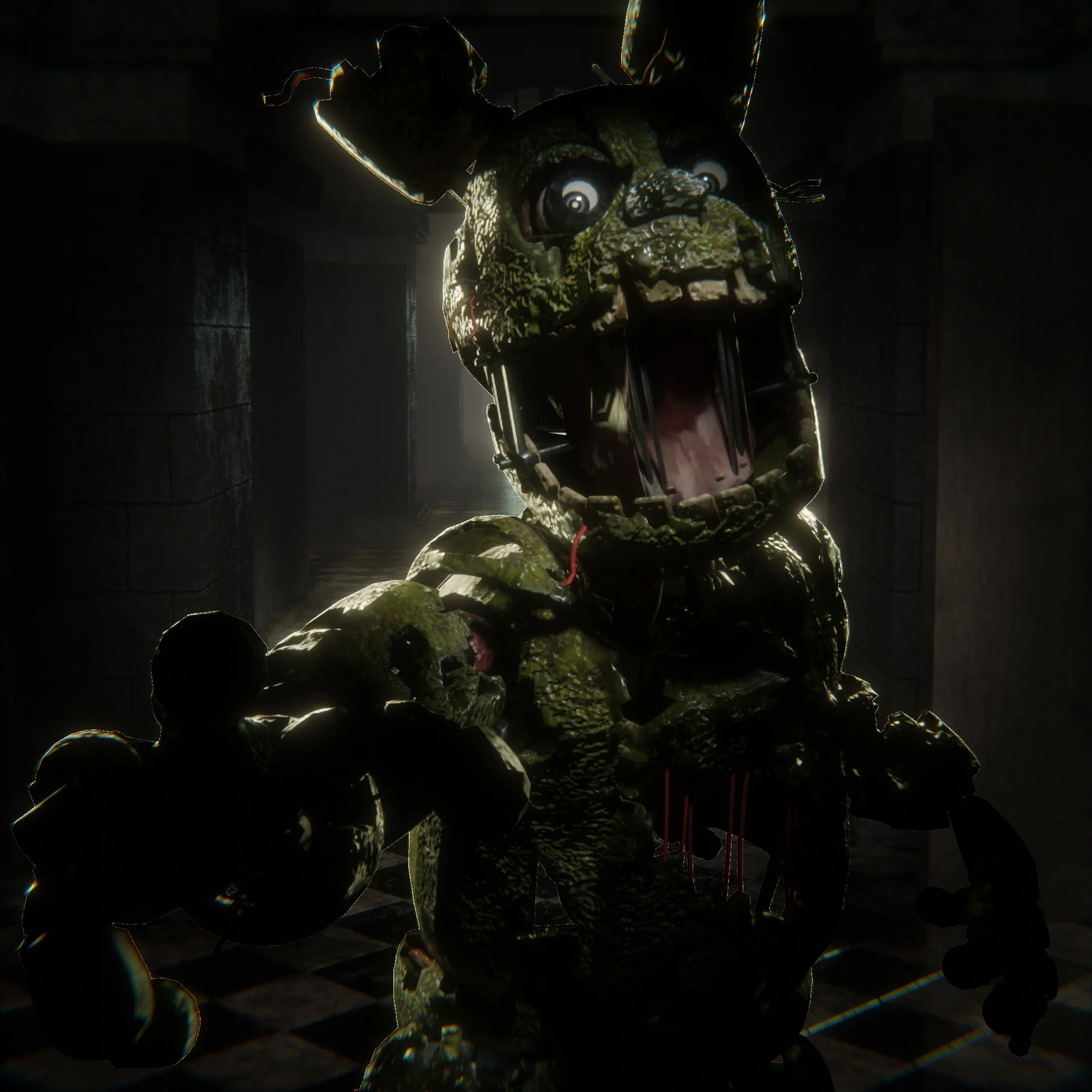 Springtrap / William Afton / Scraptrap (Sister Location, Pizzeria Simulator, Ultimate Custom Night, AR Special Delivery, Dead By Daylight)