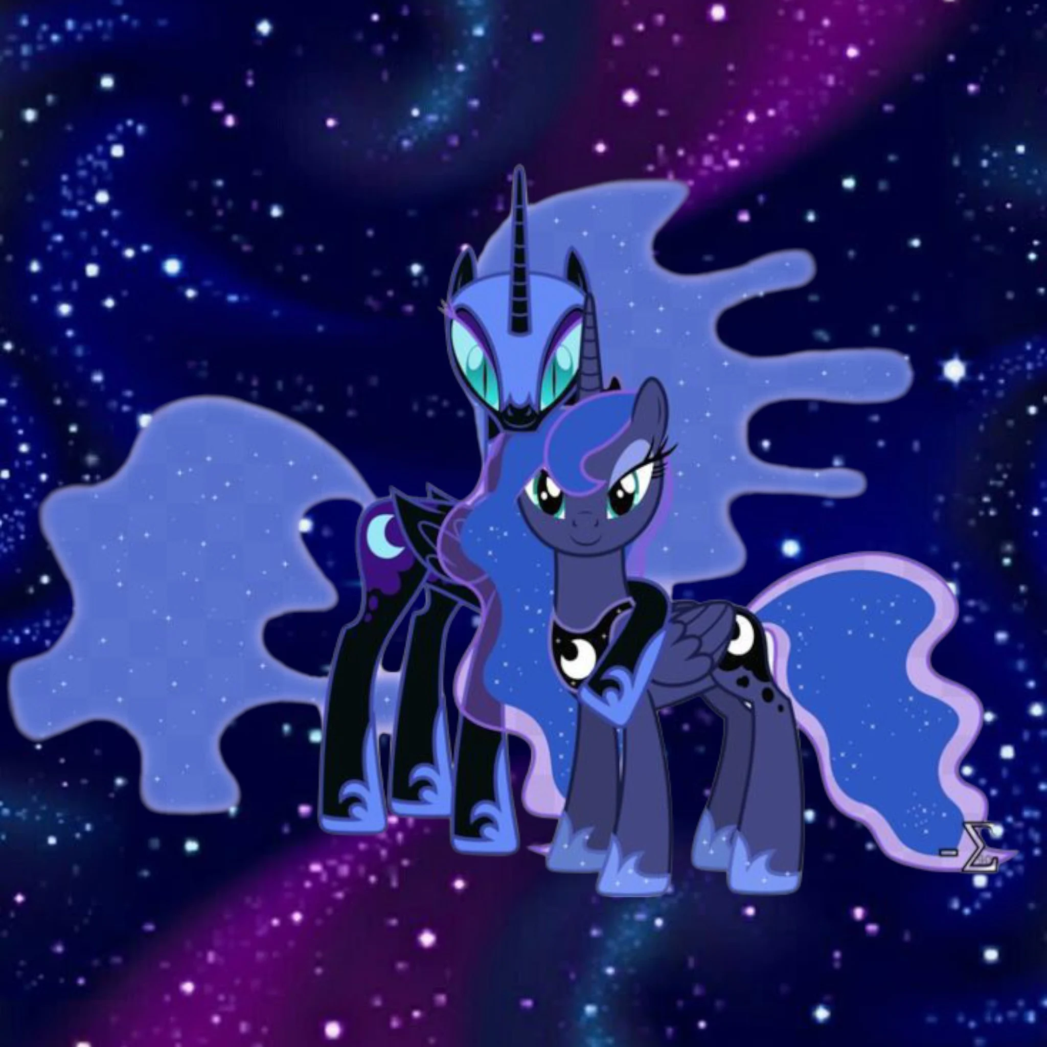 Princess Luna and Nightmare Moon (My Little Pony Friendship is Magic)