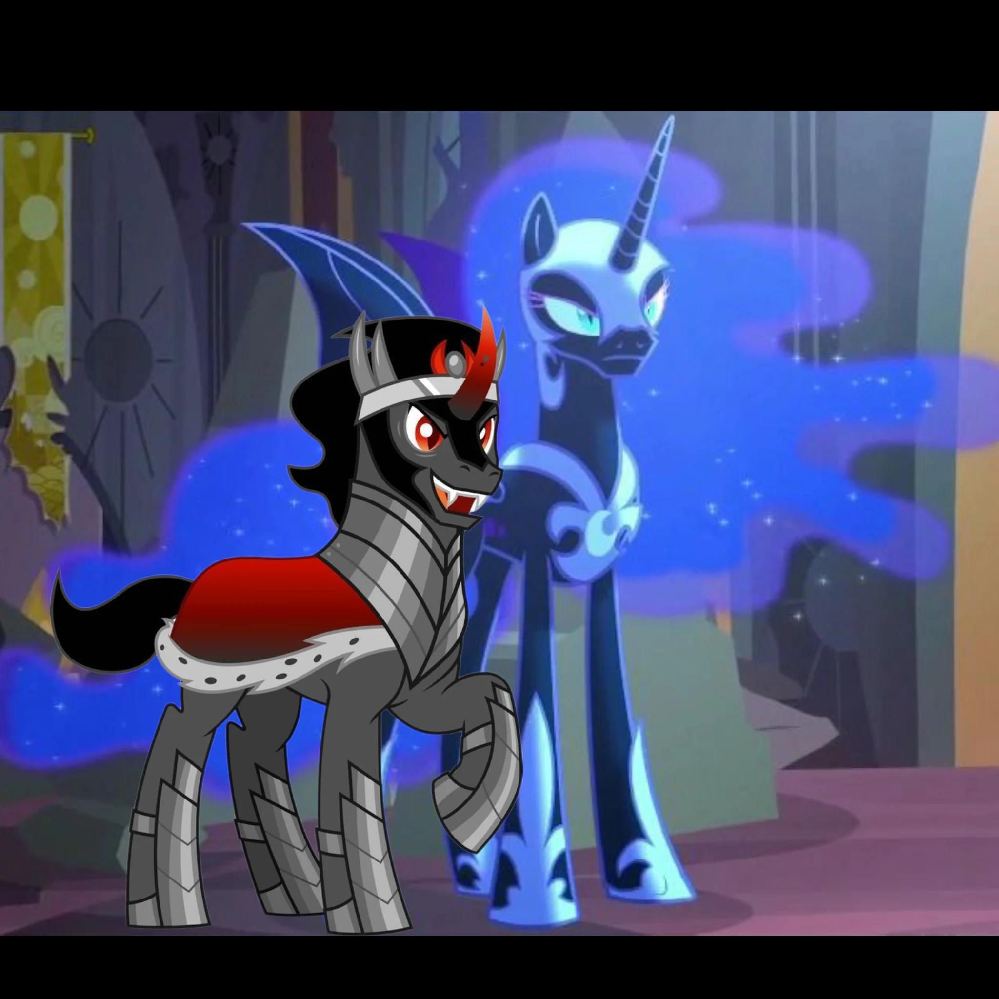 Nightmare Moon and King Sombra (My Little Pony Friendship Is Magic)