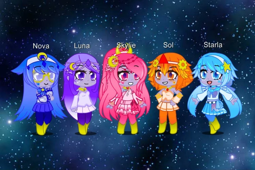 Nova, Luna, Sol, Skylie, and Starla 