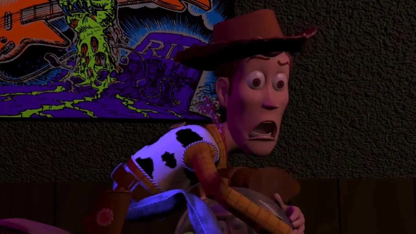 Woody Screaming (Toy Story 1995)