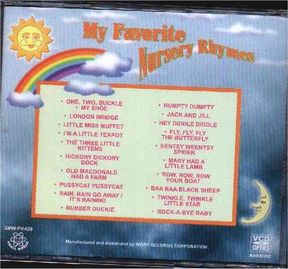 Ivory Records My Favorite Nursery Rhymes SInger