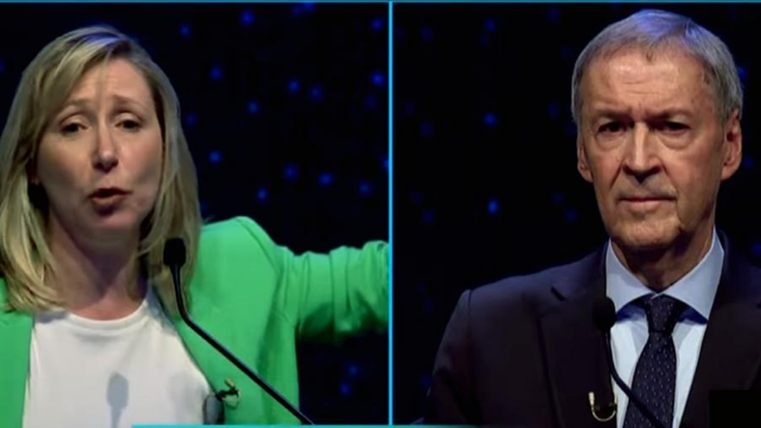 Myriam Bregman & Juán Schiaretti [Argentine Politicians]