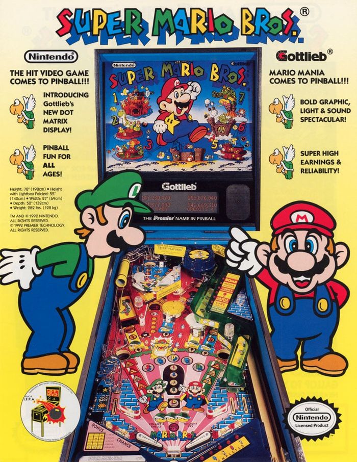 Mario (Charles Martinet) (Gottlieb pinball machine)