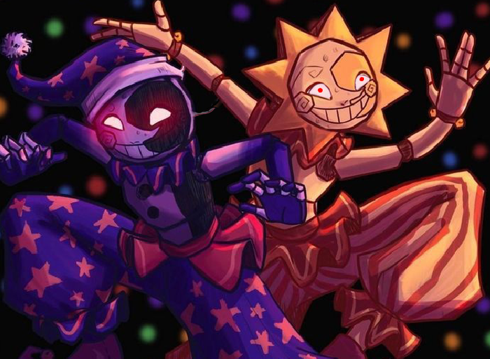 Sun and Moon daycare attendant (FNAF SB & FNAF HELP WANTED 2)