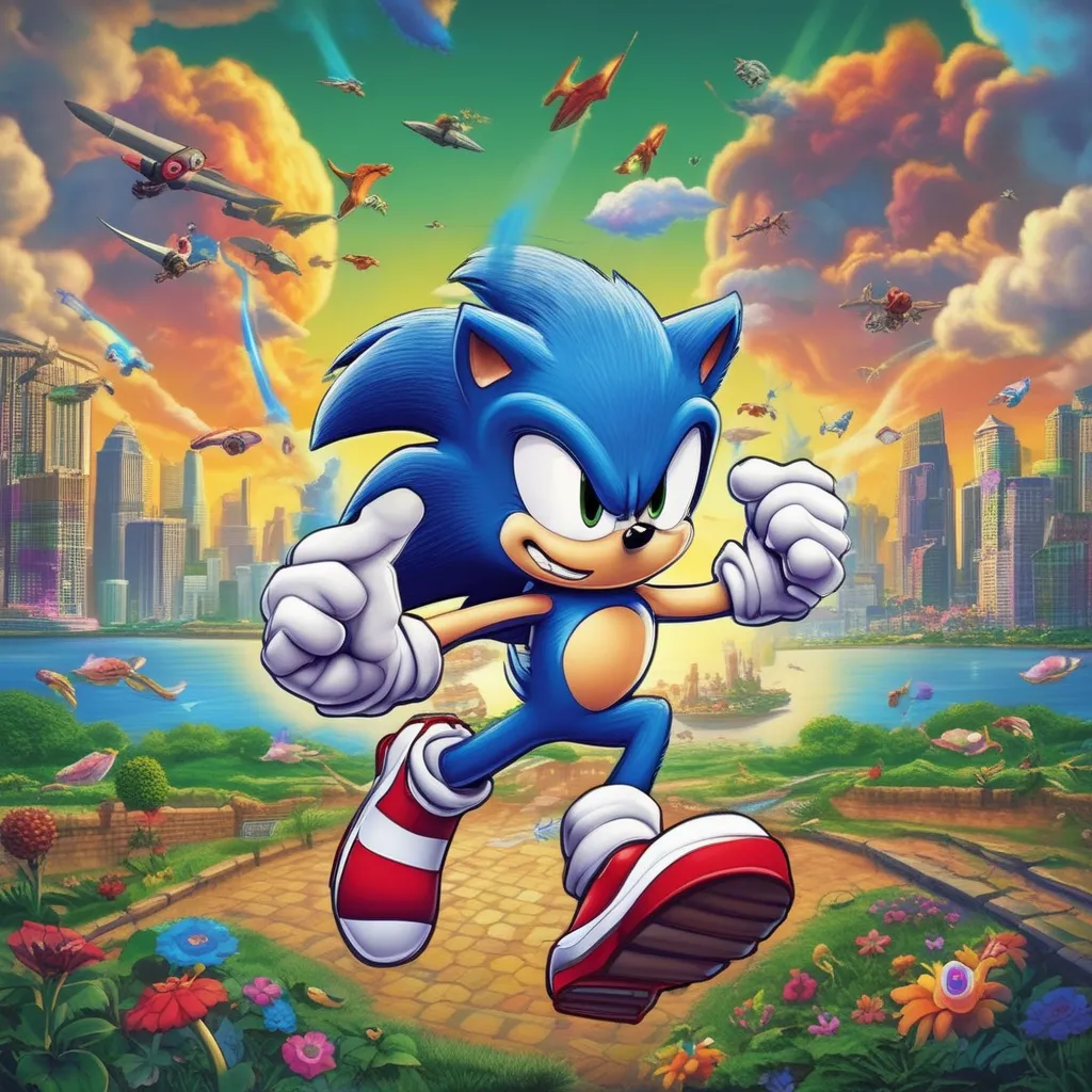 Me doing a bad impression of sonic the hedgehog