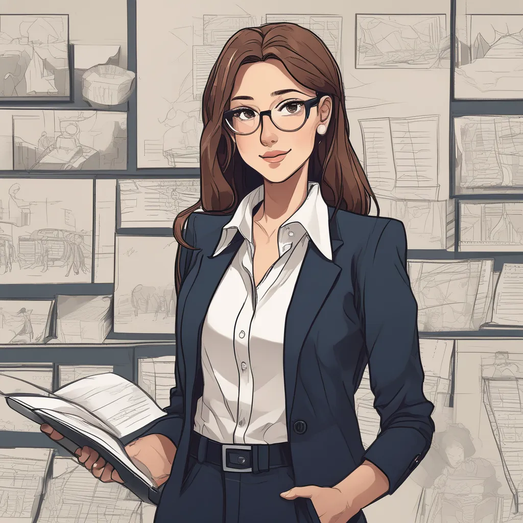 Woman with business