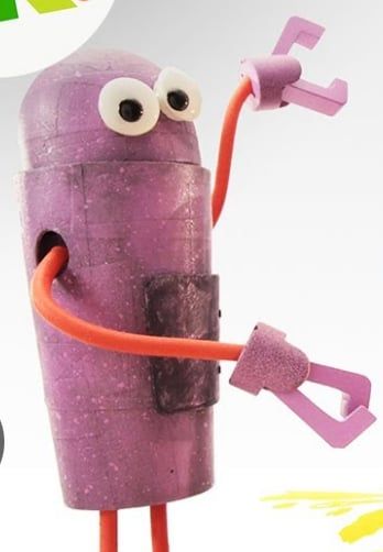 The magenta storybot