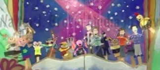 Patty, Ricky, Curtis E. Owl, Banjo, Kelly, Kevin, Sean, Chica