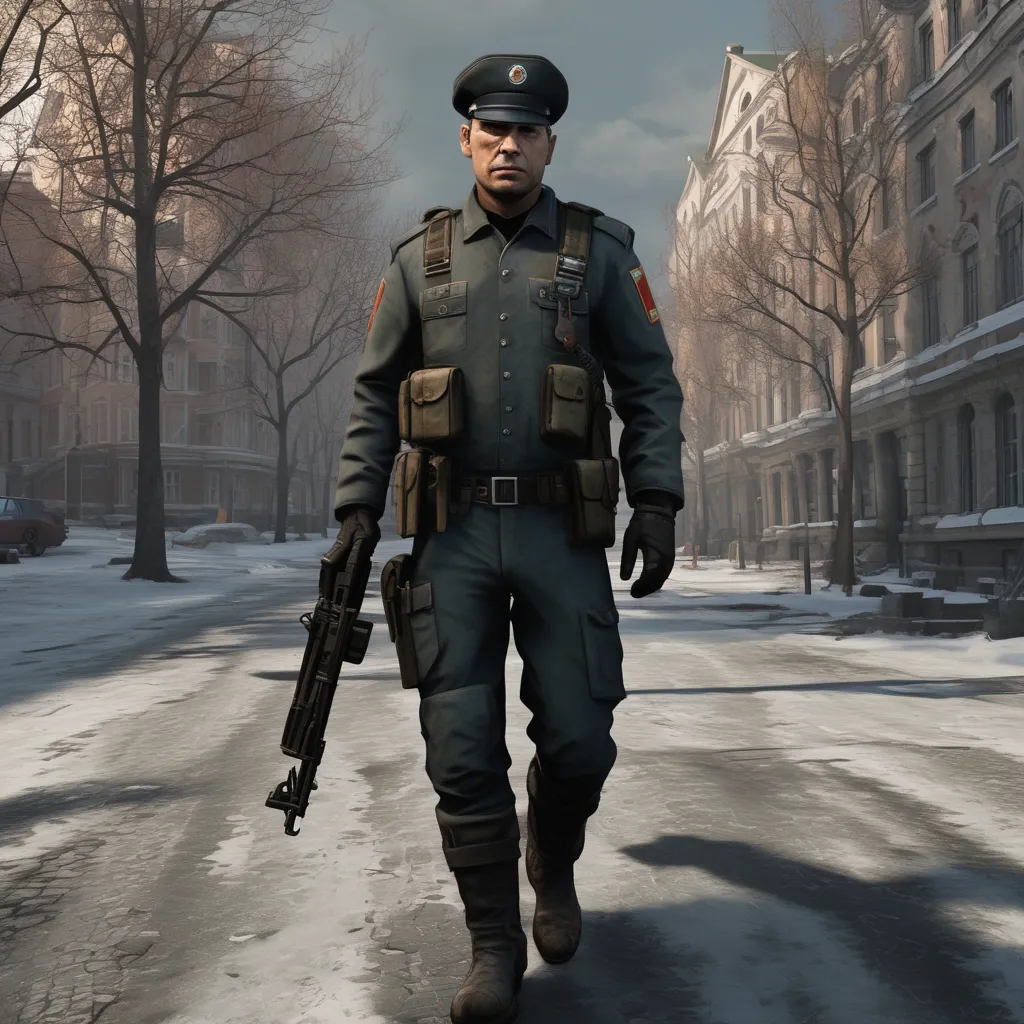 RUSSIAN Metro Cop from Half-Life 2