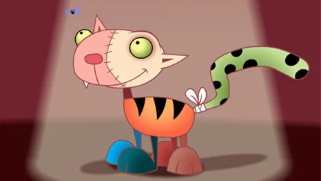 Nine {frankenstine cat{