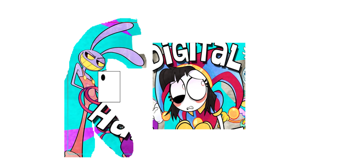 Pomni & Jax (Digital Hallucinations/Inside Out/Inside Out 2)