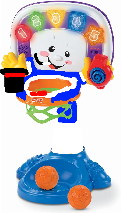 Ricochet the ringmaster basketball backboard (the fisher price laugh and learn circus learning basketball show)