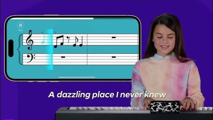 A whole new world Simply learn fast piano girl voice model.