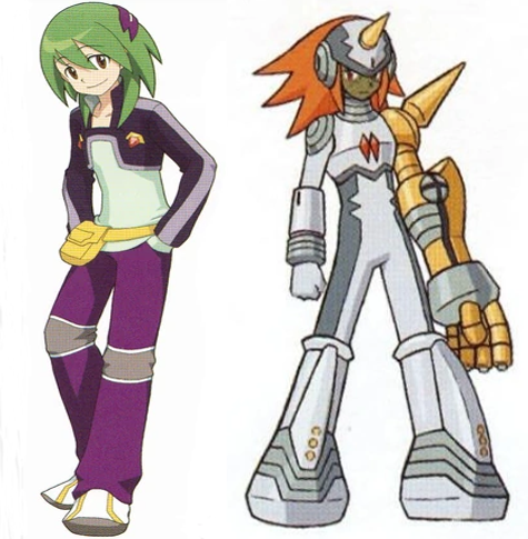 Pat Sprigs / Gemini Spark white english voice (megaman starforce)