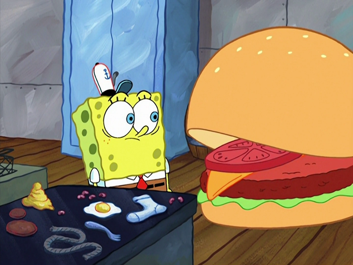 Talking Krabby Patty Hallucination (Mr. Krabs) (SpongeBob SquarePants)
