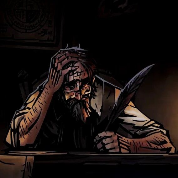 Narrator (Academic) from Darkest Dungeon II