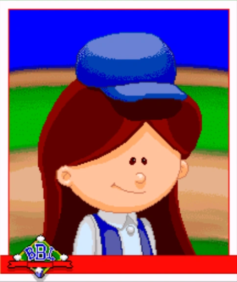 Angela Delvecchio (Backyard Baseball 1997; Corrie-Ann Shenigo)