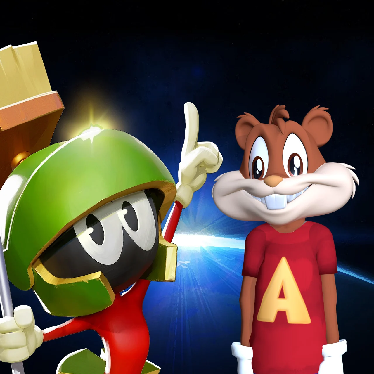 Marvin the Martian + Alvin Seville (Alvin and the Chipmunks 2085 - 2093)