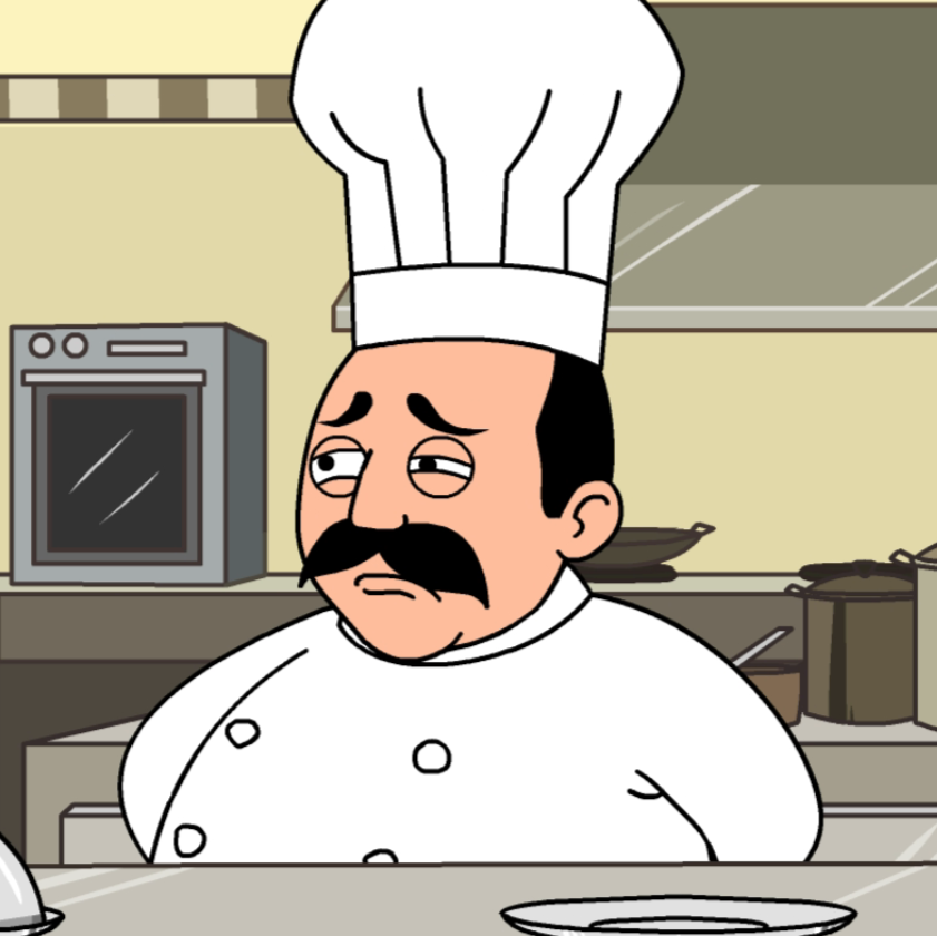 Chef Pierre (GoAnimate, French-fry TTS)