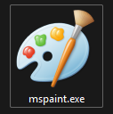 literally mspaint.exe