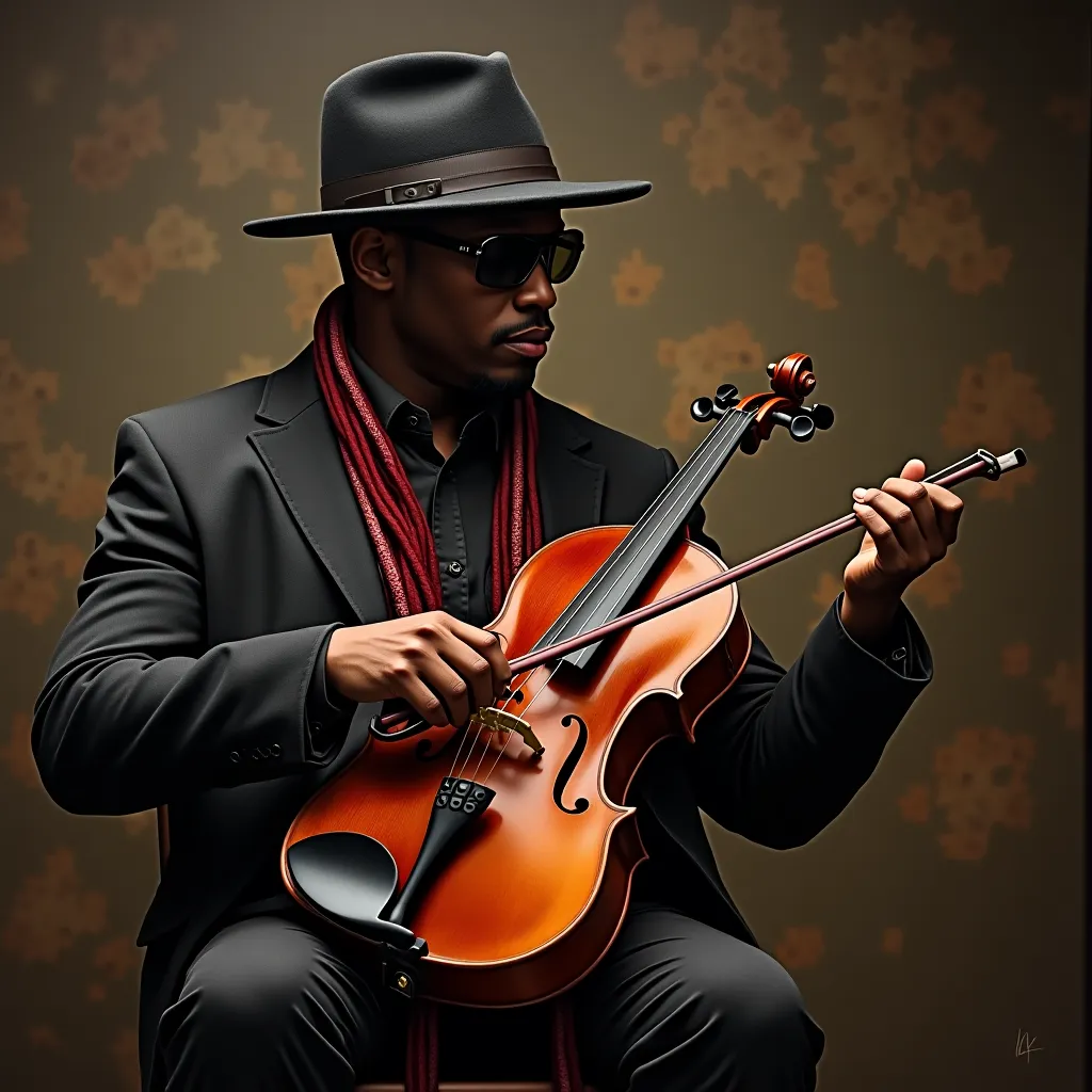 Literally the gangsta's paradise violin