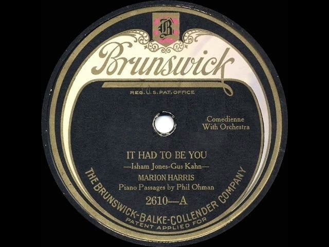 Marion Harris - It had to be you (1924)