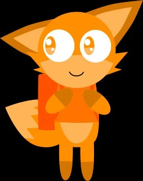 Orange Fox (Cartoony colorful creatures)