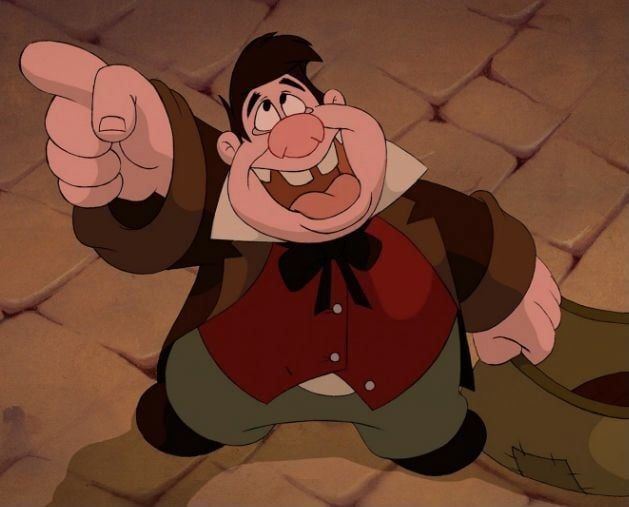 Lefou-José Juan Corti-Jesse Corti-La Bella y la Bestia 1991-Beauty and the Beast-La pelicula Animada-Animado-Animated (Latin Americ-American Spanish Dub-Español latino)