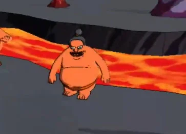 Vendeur de BD sumo feu (Fr, Philippe Catoire)