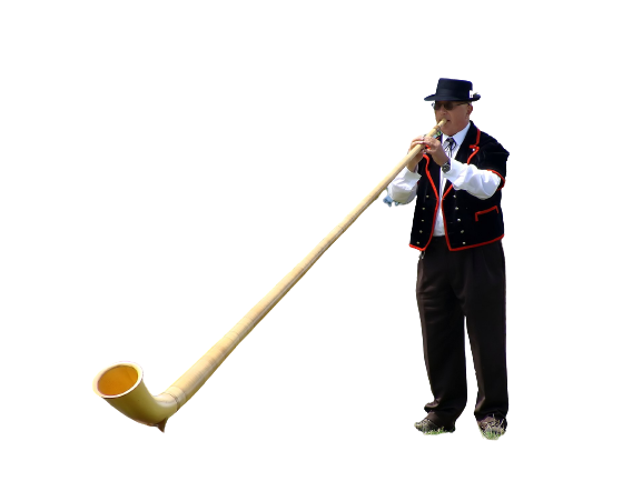 literally an alphorn