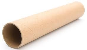 a cardboard pipe