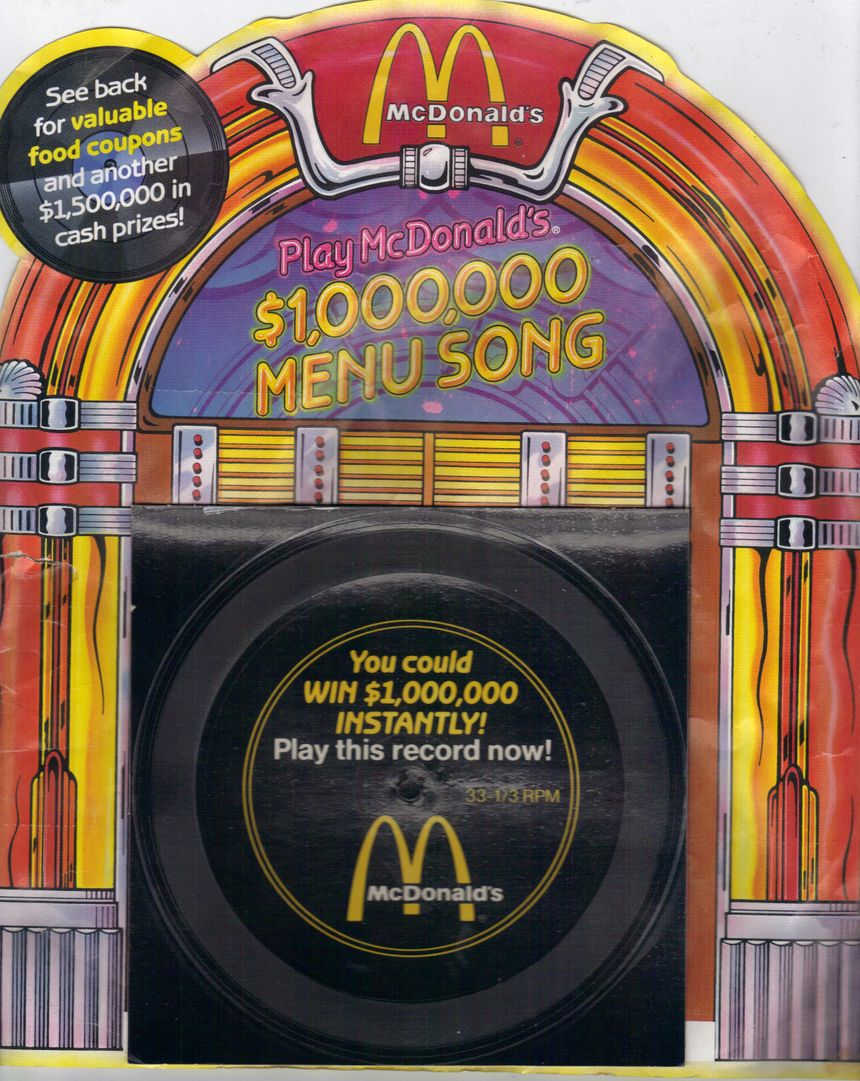 McDonald's $1,000,000 Menu Song Pack - McDonald's 400